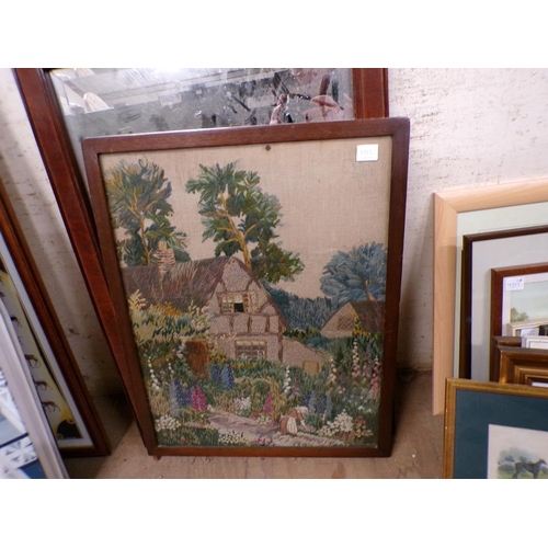 175 - TAPESTRIES, PRINTS, MIRROR