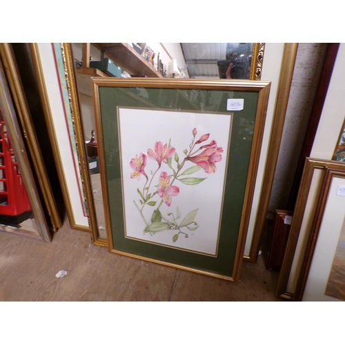 180 - FRAMED WATERCOLOURS, MIRRORS AND PICTURES
