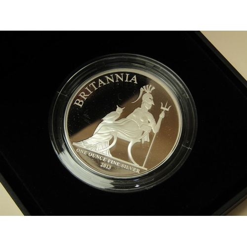 1529 - 2012 BRITANNIA £2 SILVER BULLION COIN, 2013 BRITANNIA 1oz SILVER PROOF COIN, 2011 UK BRITANNIA £2 SI... 