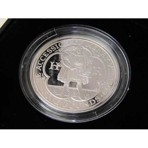 1535 - ROYAL MINT 2010 UK RESTORATION OF THE MONARCHY £5 SILVER PROOF COIN, ROYAL MINT 2008 UK QUEEN ELIZAB... 