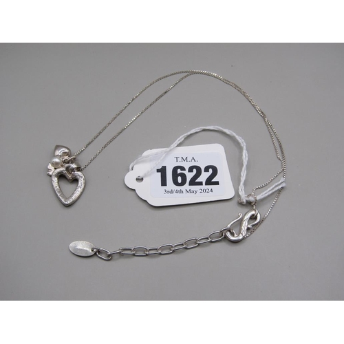 1622 - DESIGNER SILVER NECKLANCE