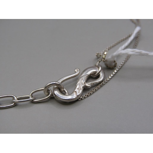 1622 - DESIGNER SILVER NECKLANCE