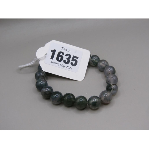 1635 - MOSS AGATE BRACELET