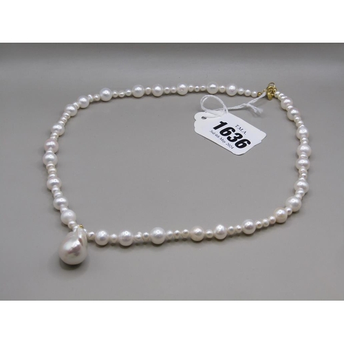 1636 - BAROQUE PEARL NECKLACE