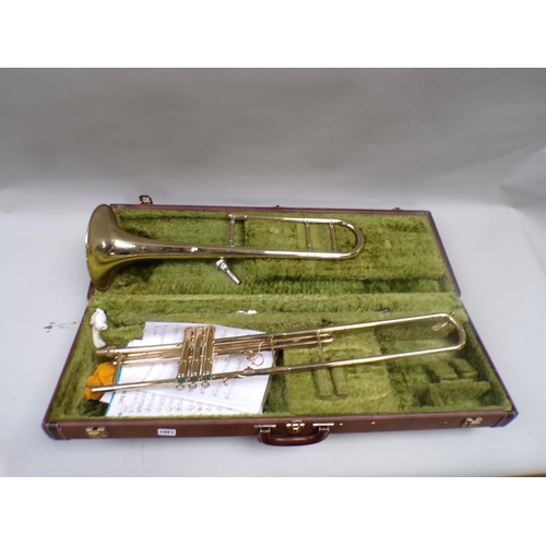 1401 - FRENCH TROMBONE AND CASE