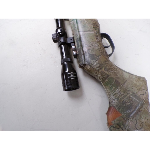 1403 - .22 FOLDING GAMO HUNTER 40 AIR RIFLE WITH TELESCOPIC SIGHT