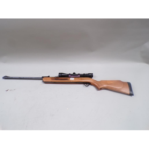 1412 - BSA .22 UNDERLEVER AIR RIFLE WITH WEBLEY TELESCOPIC SIGHT