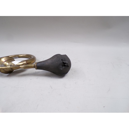 1441 - EARLY 20c BRASS CAR HORN