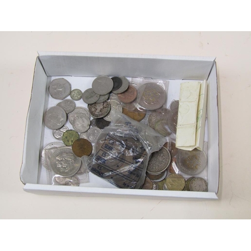 1647 - BOX OF MIXED COINS TO INC. SILVER, COPPER, ETC