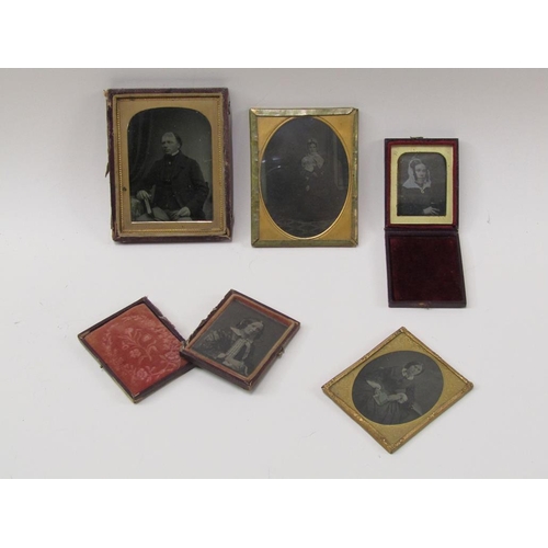 1664 - FIVE DAGUERREOTYPE PORTRAITS