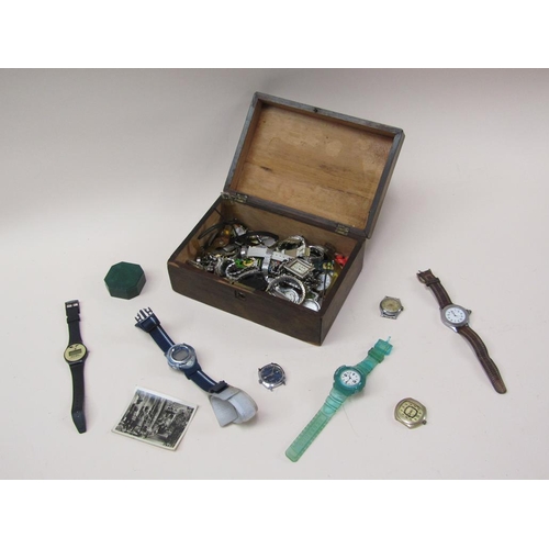 1666 - BOX OF MIXED WATCHES