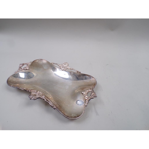 1697 - CONTINENTAL SILVER QUATREFOIL DISH 9.2ozt