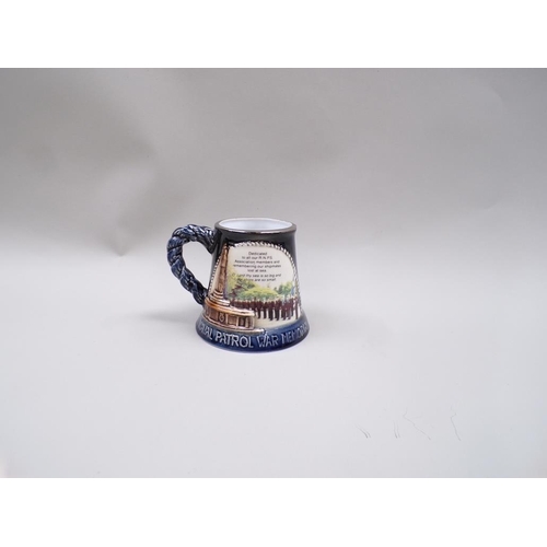 1768 - ROYAL NAVY LIMITED EDITION PATROL SERVICE 50TH ANNIVERSARY TANKARD, 10CM H