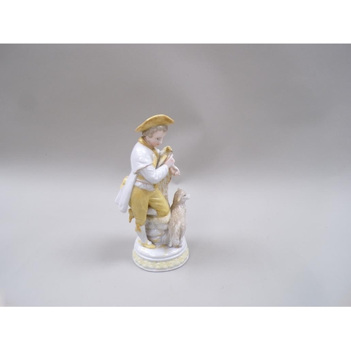 1783 - TWO CONTINENTAL DRESDEN FIGURES - BIRD SELLERS, 18CM H