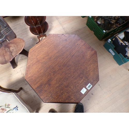 1905 - EDWARDIAN OCTAGONAL OCCASIONAL TABLE 46 x 69 cms