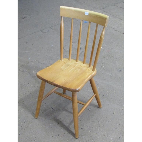 566 - FOUR SPINDLE BACK CHAIRS