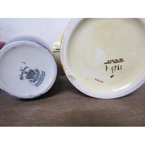 23 - HANCOCK & SONS POMEGRANATE VASE; MYOTT ART DECO VASE