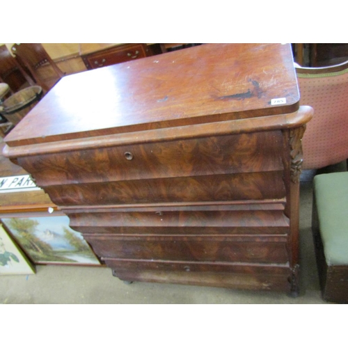 785 - CONTINENTAL MAHOGANY CHEST