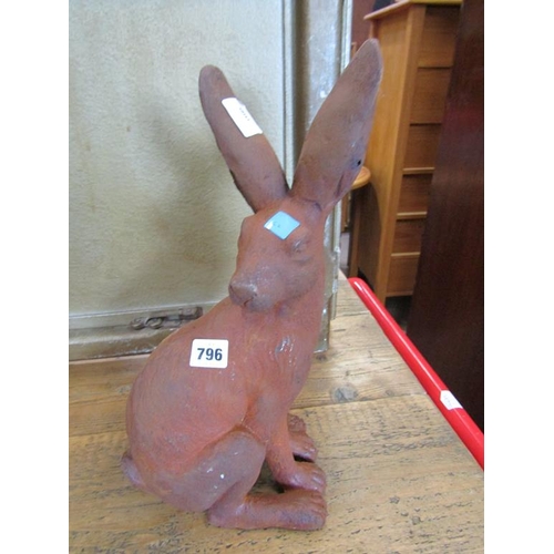 796 - CAST IRON HARE