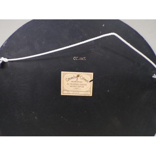 1413 - BORDEAUX ST EMILION FRENCH WINE CIRCULAR ADVERTISING PLAQUE - 56cms DIA