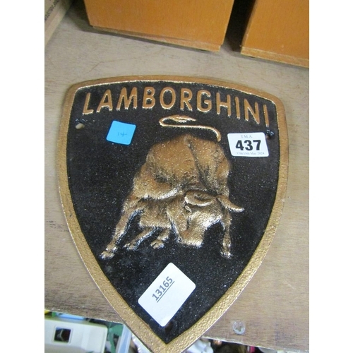 437 - SIGN - LAMBORGHINI