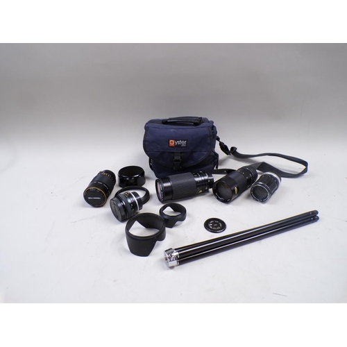 1421 - COLLECTION OF FOUR VARIOUS CAMERA LENSES