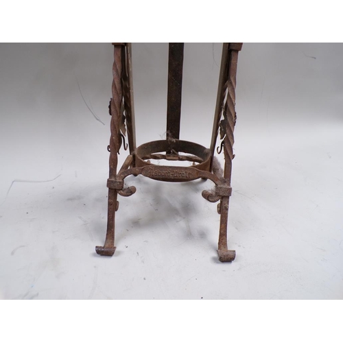 1435 - WROUGHT IRON STAND 60cms H