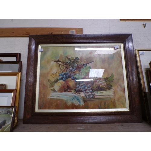 149 - FRAMED OIL - STILL LIFE