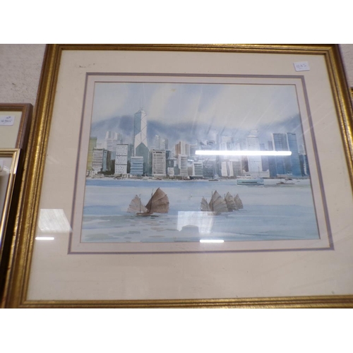 157 - COLLECTION OF FRAMED WATERCOLOURS AND PRINTS - COASTAL AND RIVERSCAPE