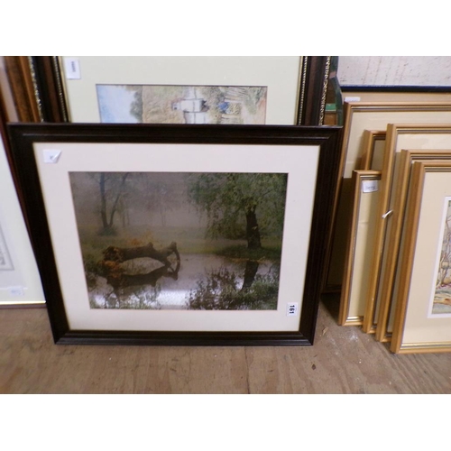 161 - FRAMED PRINTS, NEEDLEWORKS ETC