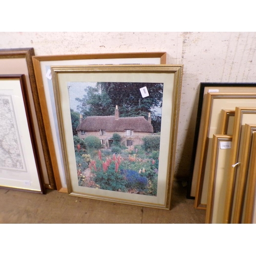 161 - FRAMED PRINTS, NEEDLEWORKS ETC