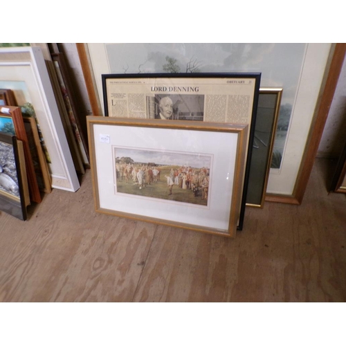 167 - QTY OF FRAMED PICTURES AND PRINTS ETC