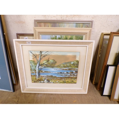 168 - FRAMED OILS, PRINTS ETC