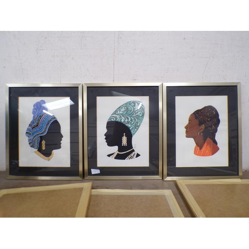 49 - SERIES OF FRAMED AFRICAN PRINTS