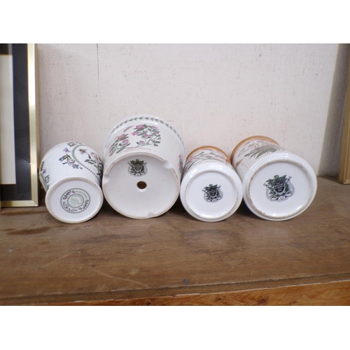 50 - PORTMEIRION BOTANIC GARDEN STORAGE JARS ETC