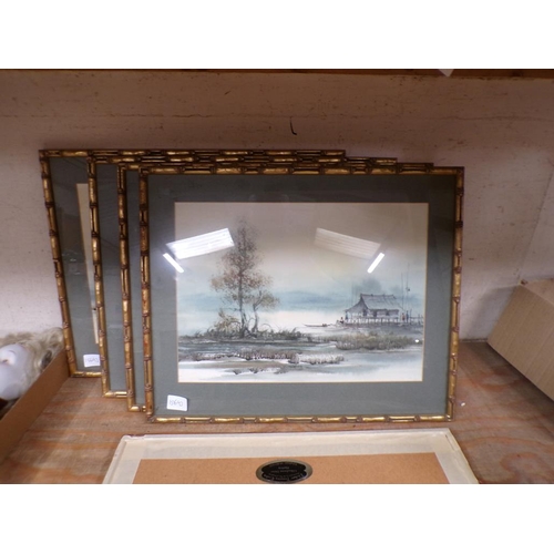 65 - FRAMED WATERCOLOURS - COASTAL SCENES