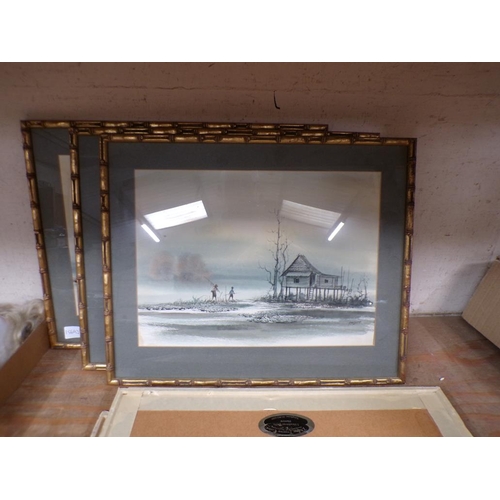 65 - FRAMED WATERCOLOURS - COASTAL SCENES