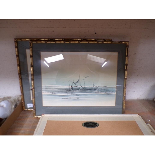 65 - FRAMED WATERCOLOURS - COASTAL SCENES