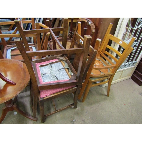 607 - FOUR MISC. CHAIRS