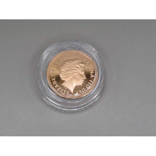 1473 - 2002 UNITED KINGDOM GOLD PROOF SOVEREIGN, NO.08530