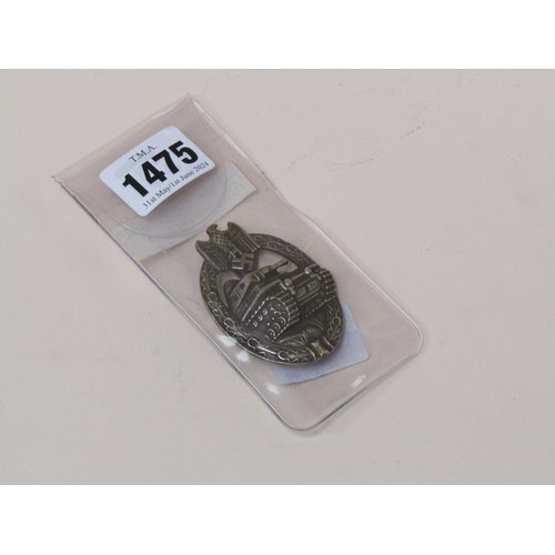 1475 - WW2 PANZER BADGE