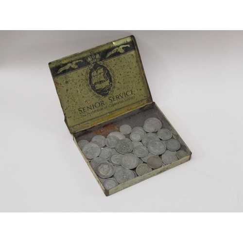 1507 - BOX OF MIXED COINS TO INC. FLORINS, SHILLINGS ETC
