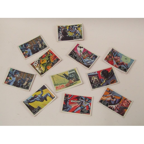 1523 - COLLECTION OF BATMAN FACT CARDS FROM 1966 AND TARZAN BANNER PRODUCTIONS INC. 1966 CARDS
