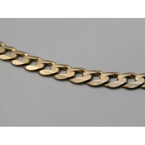 1558 - 9ct GOLD CURB CHAIN NECKLACE 17.5g - 48.5CMS