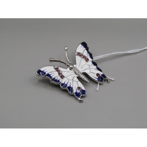 1616 - ENAMEL BUTTERFLY BROOCH