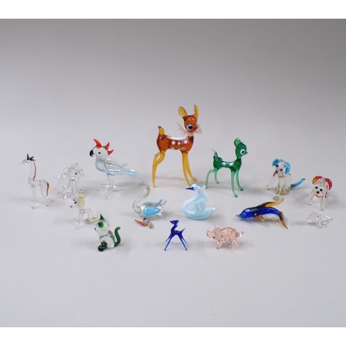 1721 - COLLECTION OF ITALIAN GLASS ANIMALS