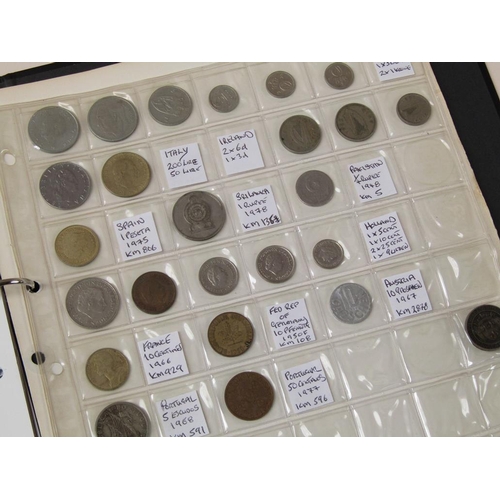 1651 - ALBUM OF MIXED COINS AND BANKNOTES, BRITISH AND CONTINENTAL