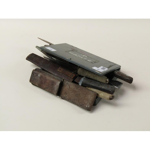 1657 - BRITISH MILITARY BOX CONTAINING VARIOUS KNIVES AND DAGGERS