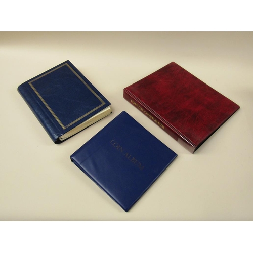 1661 - THREE ALBUMS OF COINS AND FIRST DAY COVERS