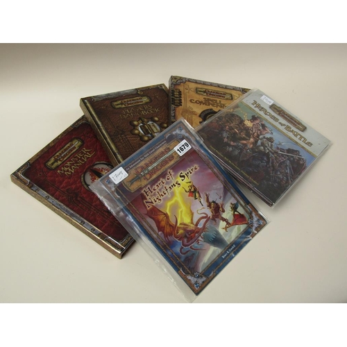 1679 - DUNGEONS AND DRAGONS - FOUR BOOKS AND A MAGAZINE